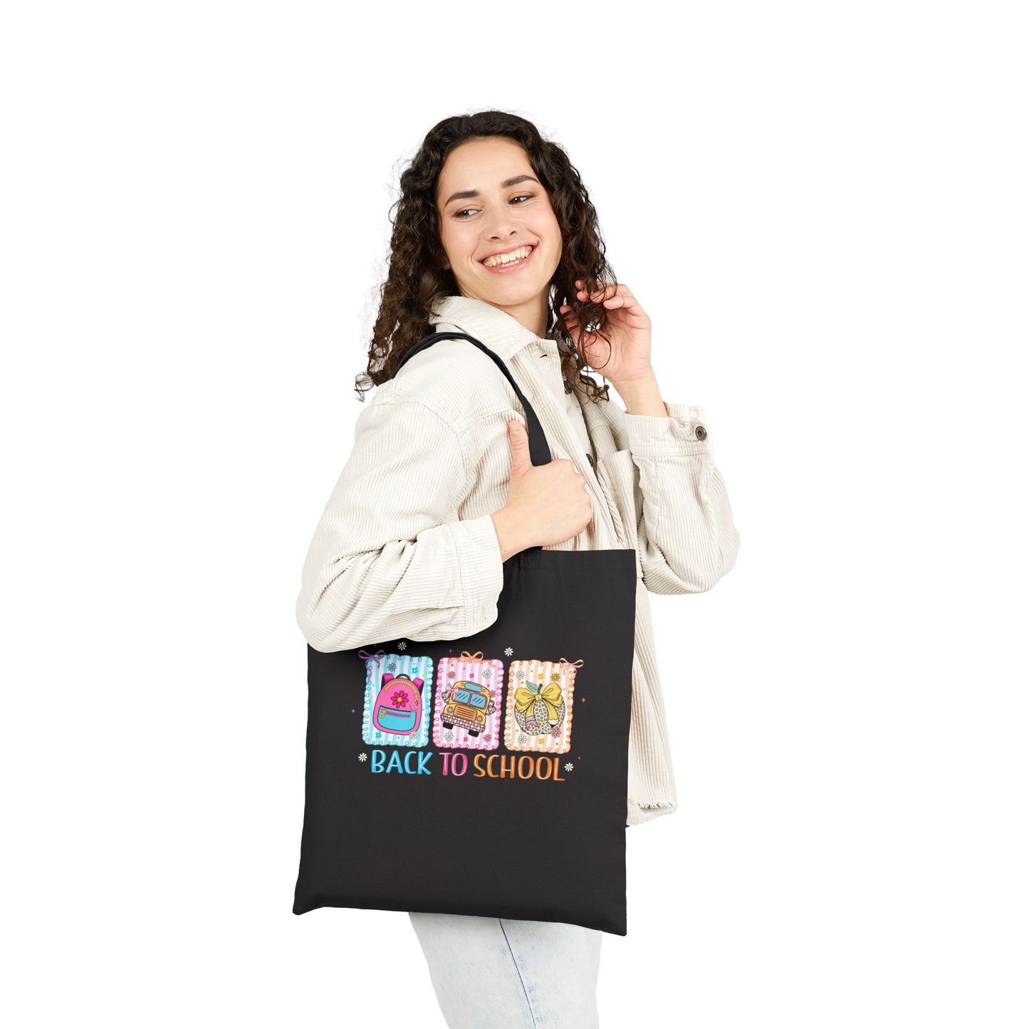 Eco- Friendly Back to School Cotton Canvas Tote Bag