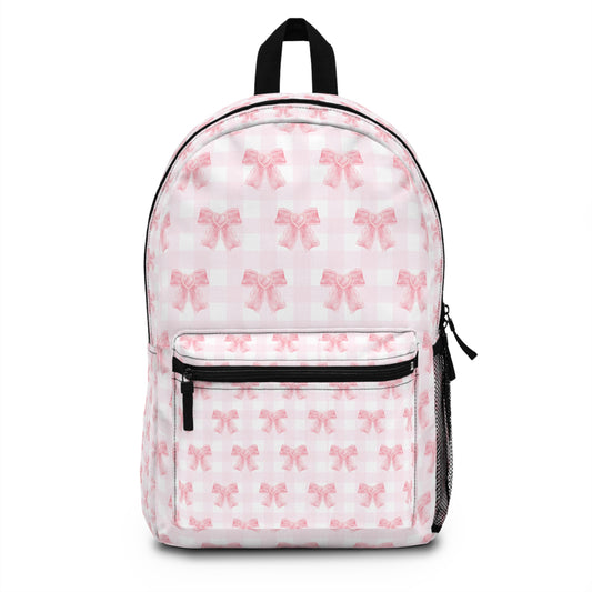 Coquette Pink Bow Backpack