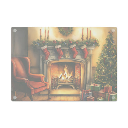 Christmas Hearth Cutting Board