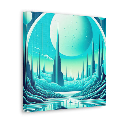 Space City Canvas Wall Art