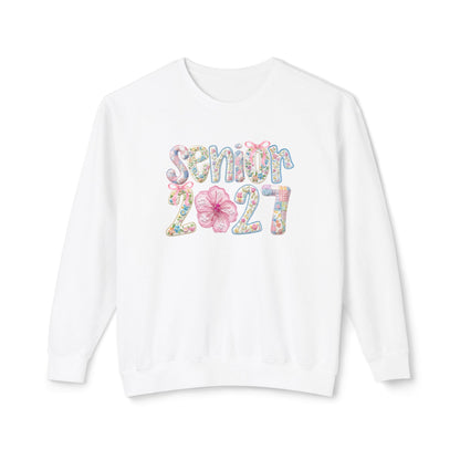 Senior 2027 Floral Crewneck Sweatshirt