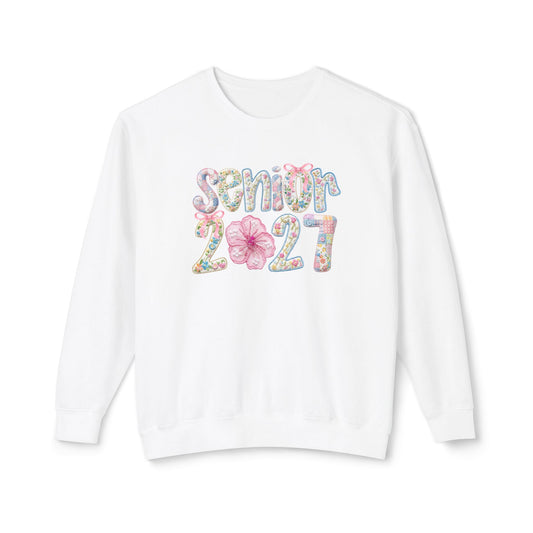 Senior 2027 Floral Crewneck Sweatshirt