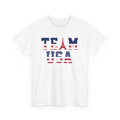 Team USA 2024 Paris Olympics Unisex Heavy Cotton T-Shirt