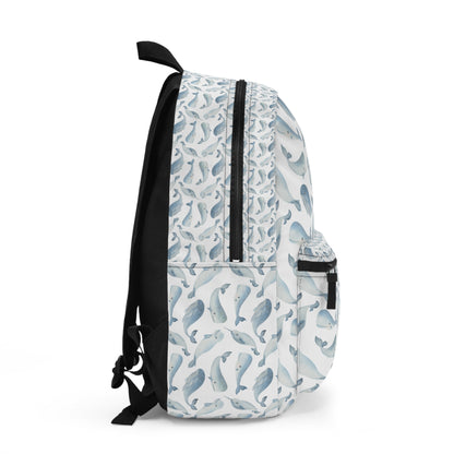 Whimsical Whale Ocean School Backpack