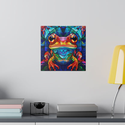 Frog Wall Art Matte Canvas