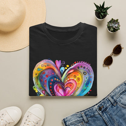 Unisex Watercolor Heart Softstyle T-Shirt