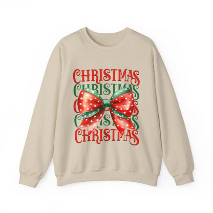 Christmas Coquette Bow Sweatshirt