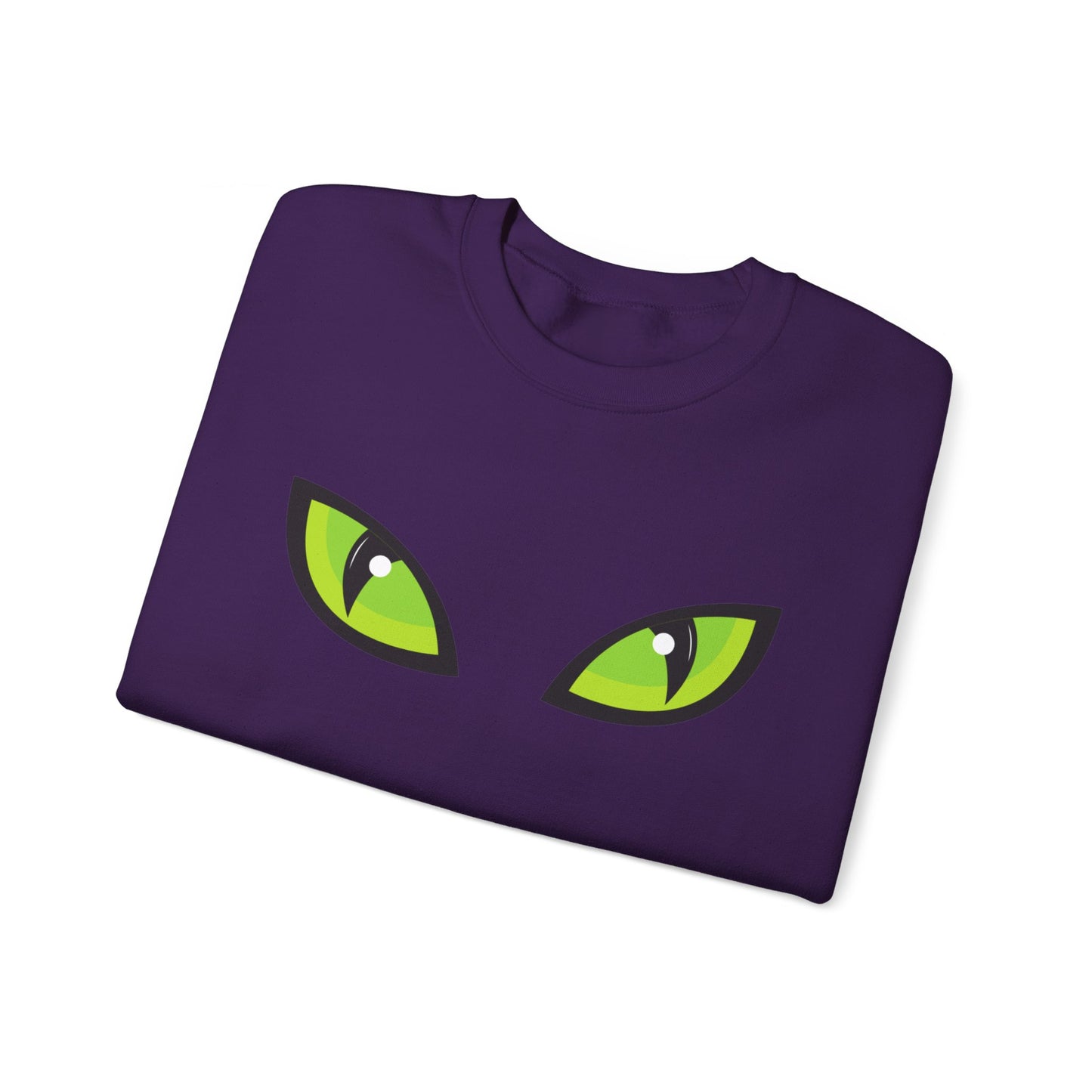 Spooky Cat Eyes Halloween Sweatshirt