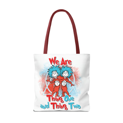 We Are Thing One and Thing Two Tote Bag (AOP)