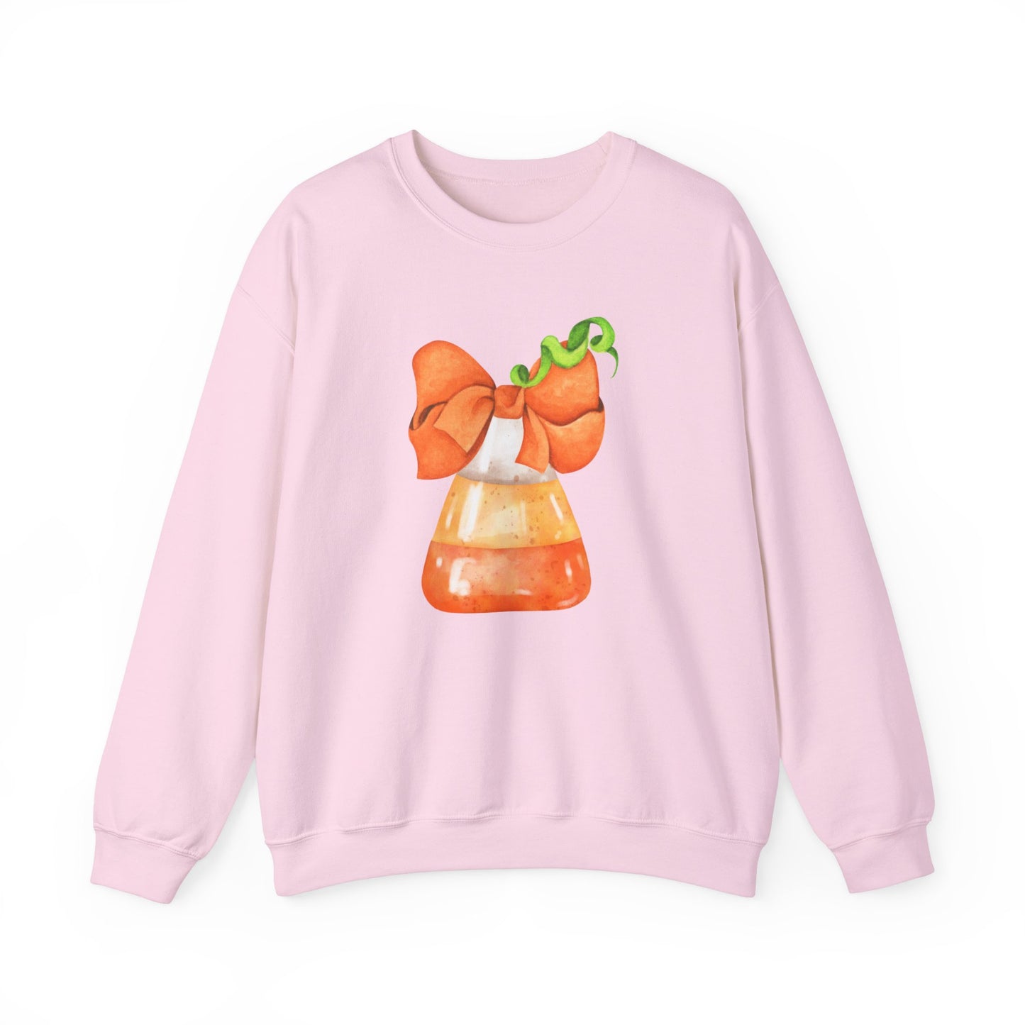 Candy Corn Coquette Halloween Sweatshirt