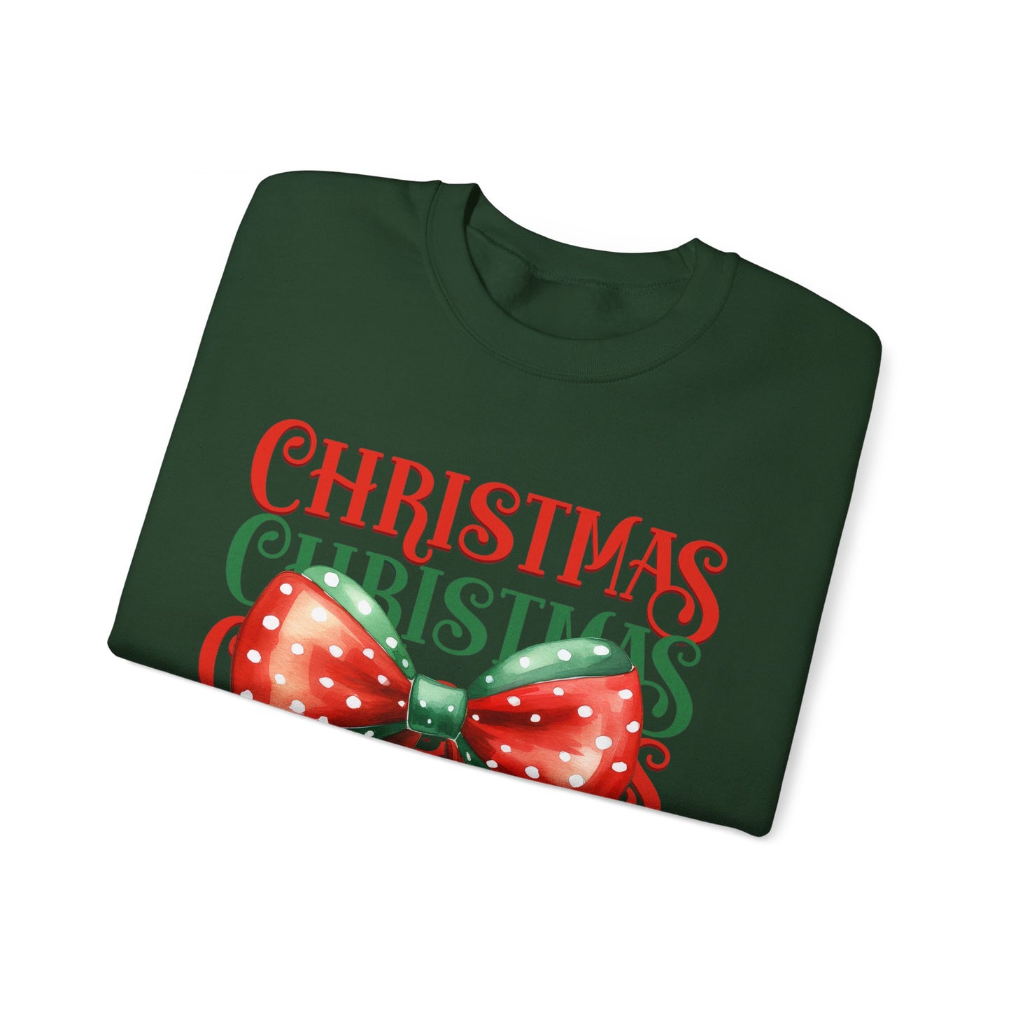 Christmas Coquette Bow Sweatshirt