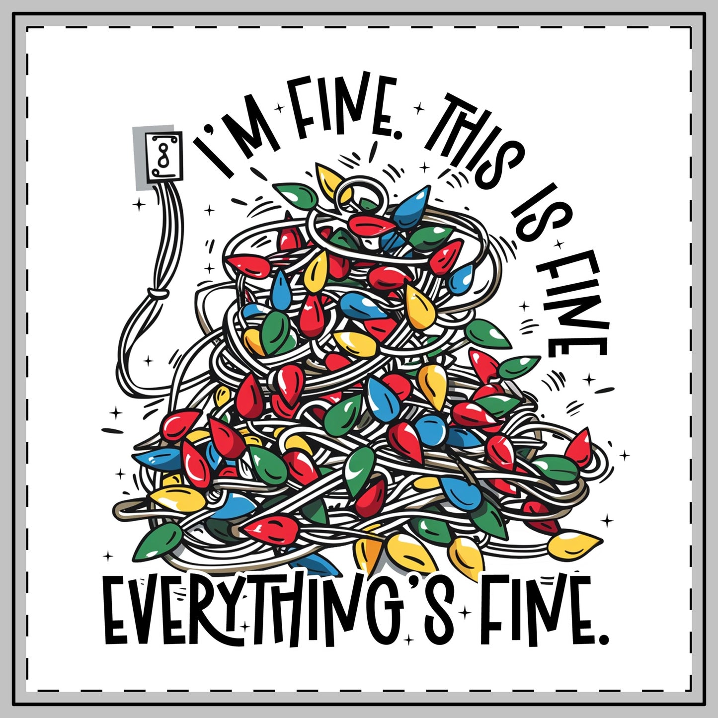 Everything's Fine Christmas Magnets