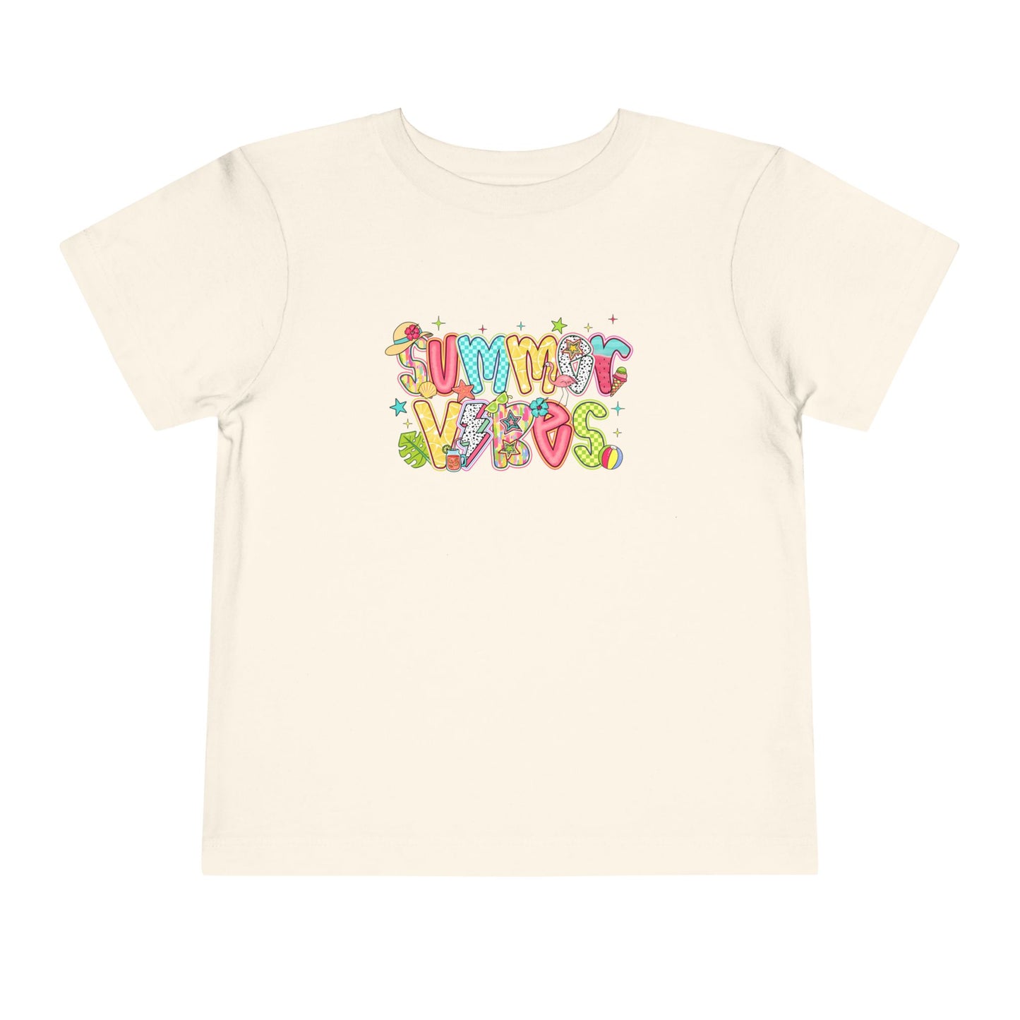 Summer Vibes Colorful Toddler Tee