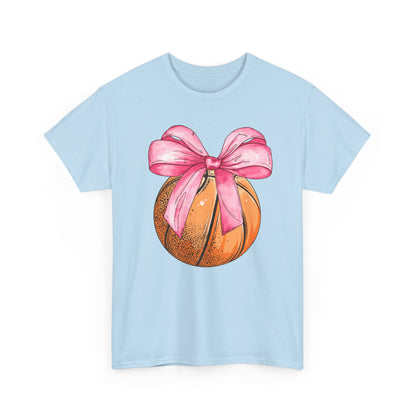 Girls Basketball Coquette Unisex Heavy Cotton Tee