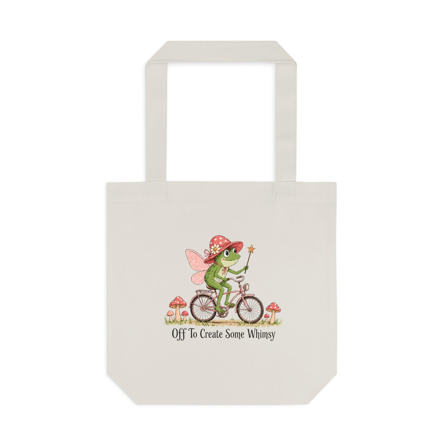 Whimsical Frog Fairy Bicycle Tote
