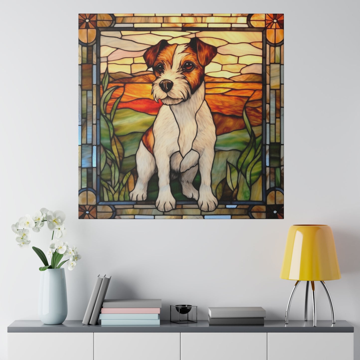 Jack Russell Wall Art Matte Canvas