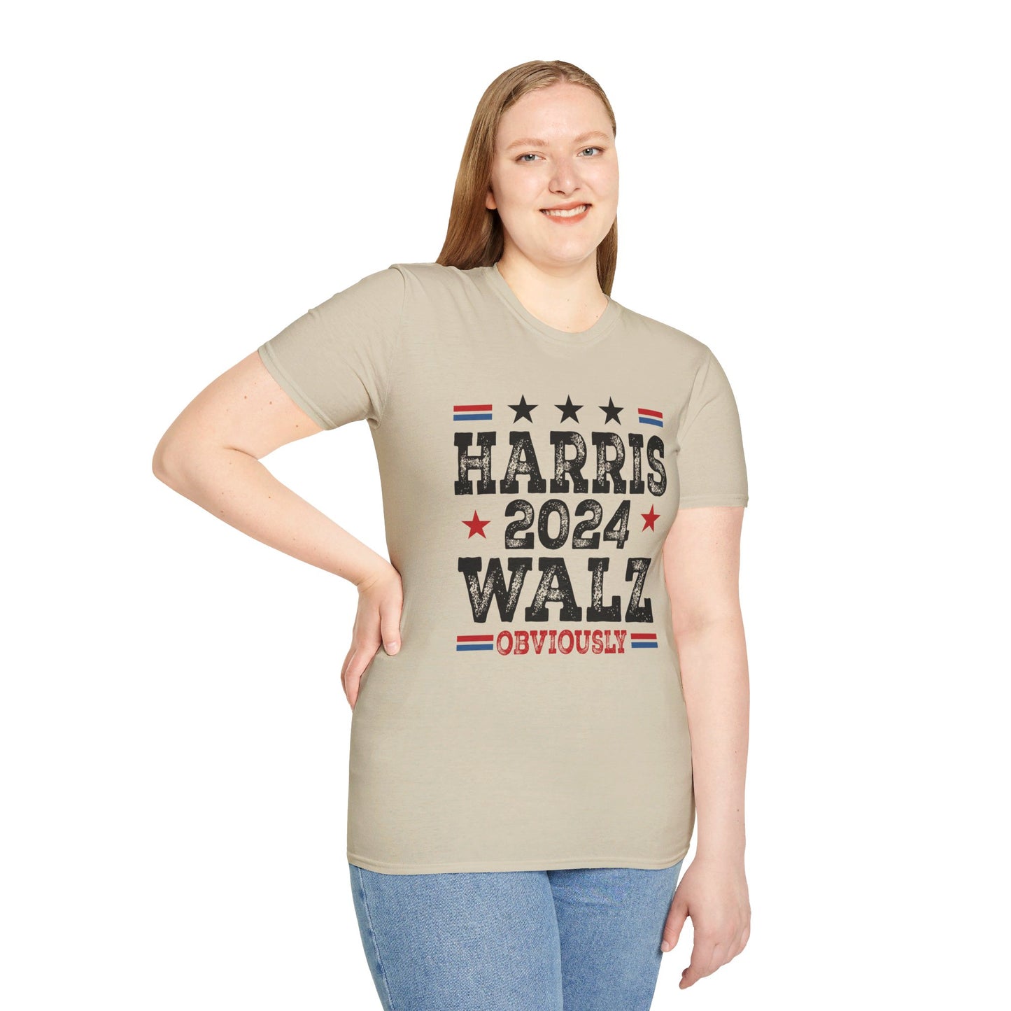 Harris Walz Obviously Unisex Softstyle T-Shirt