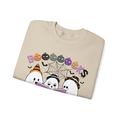 Cute Ghosts Reading Books Sweatshirt