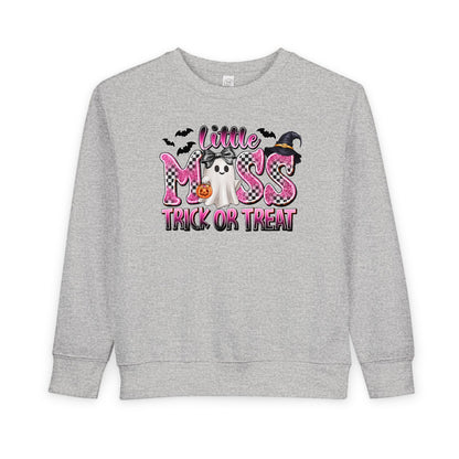 Toddler Halloween Little Miss Trick or Treat Sweatshirt