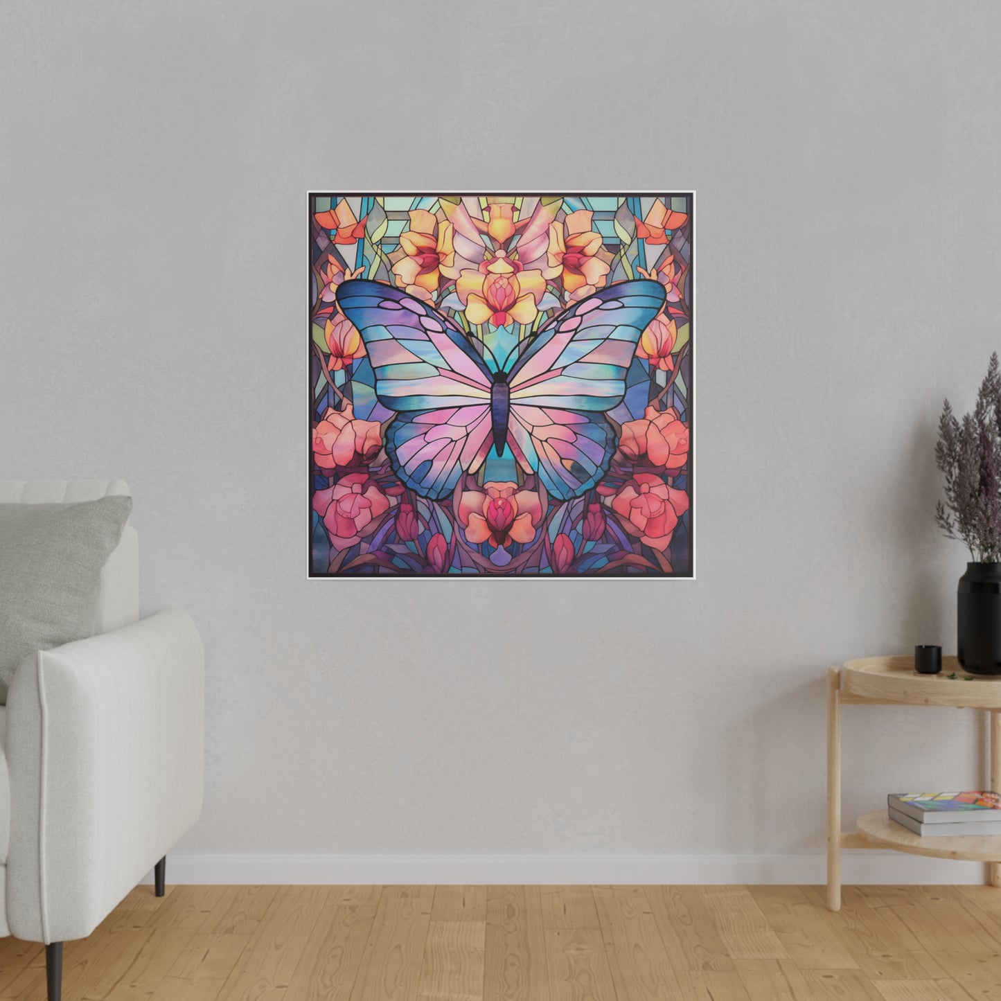 Butterfly Wall Art Matte Canvas