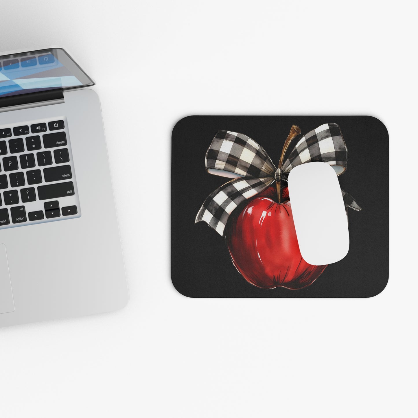 Coquette Teacher Apple Mouse Pad (Rectangle)