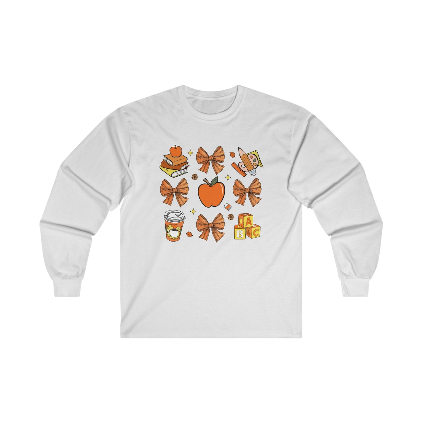 Coquette Fall Teacher Long Sleeve T-Shirt