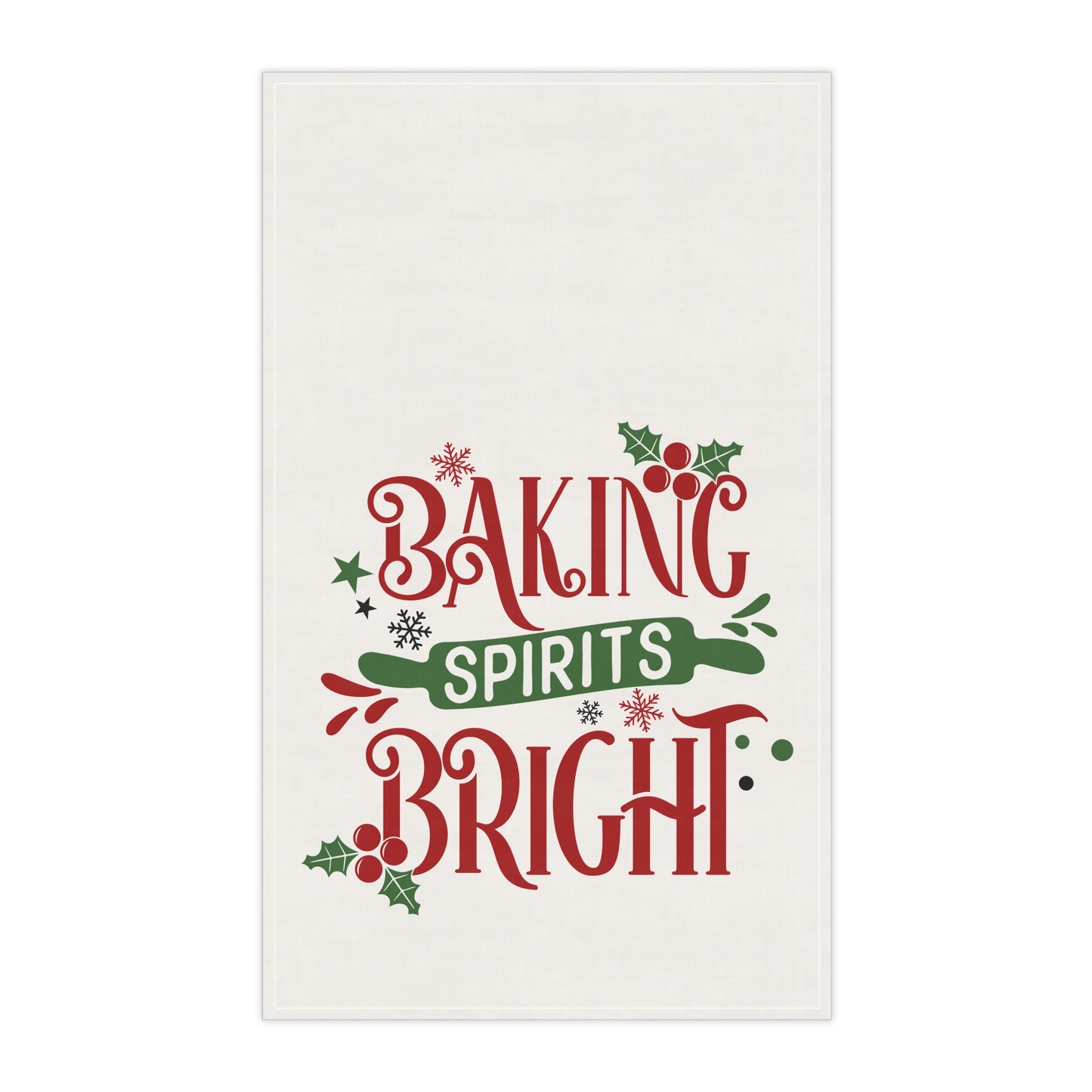 Baking Spirits Bright Christmas Kitchen Towel