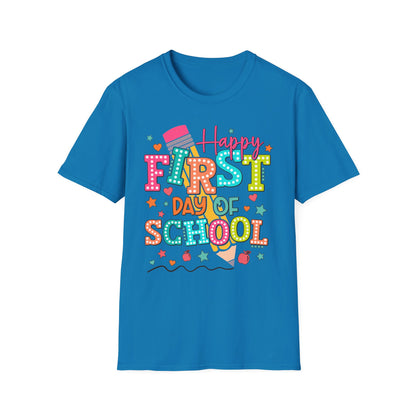 Happy First Day of School Unisex Softstyle T-Shirt