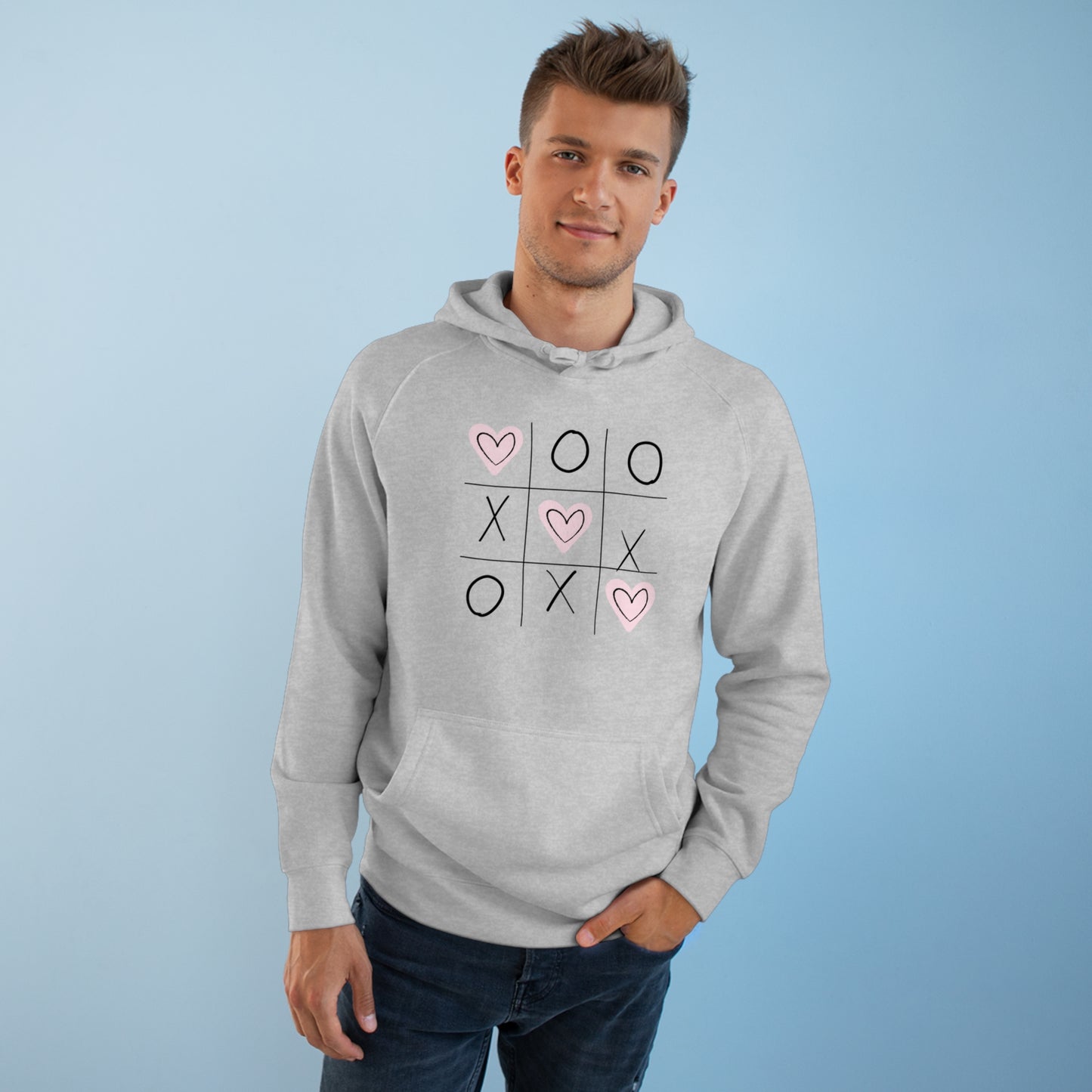 Tic Tac Toe Valentine's Day Sweatshirt Hoodie