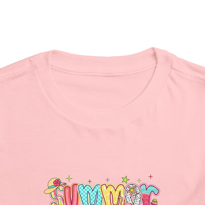 Summer Vibes Colorful Toddler Tee