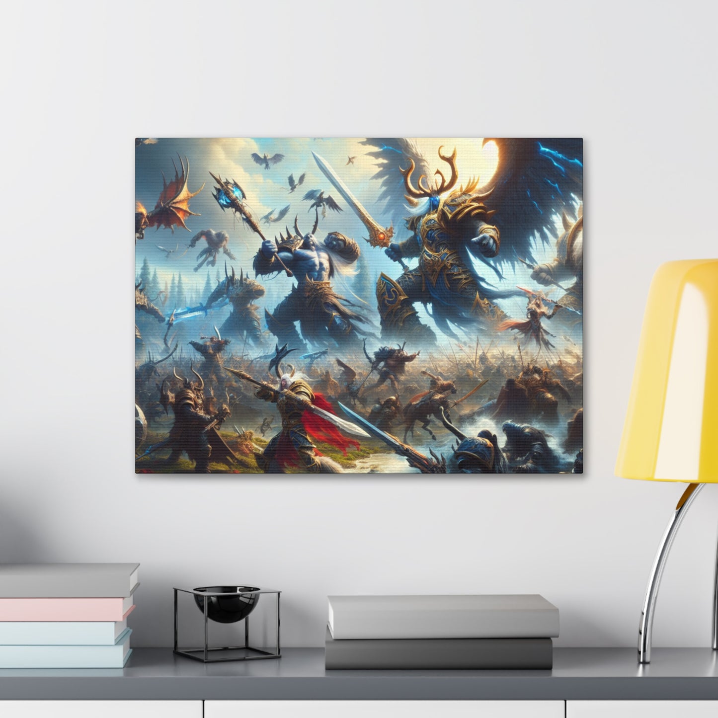 Epic DnD Battle Canvas Wall Art