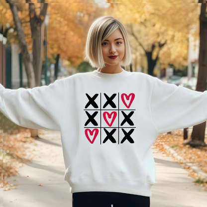 Tic Tac Love Valentine's Day Sweatshirt