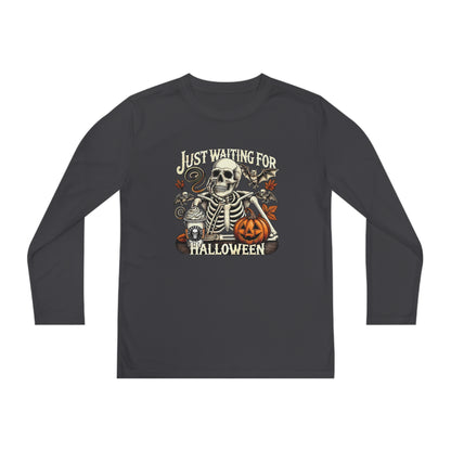 I'm Just Waiting For Halloween Youth Long Sleeve T-Shirt