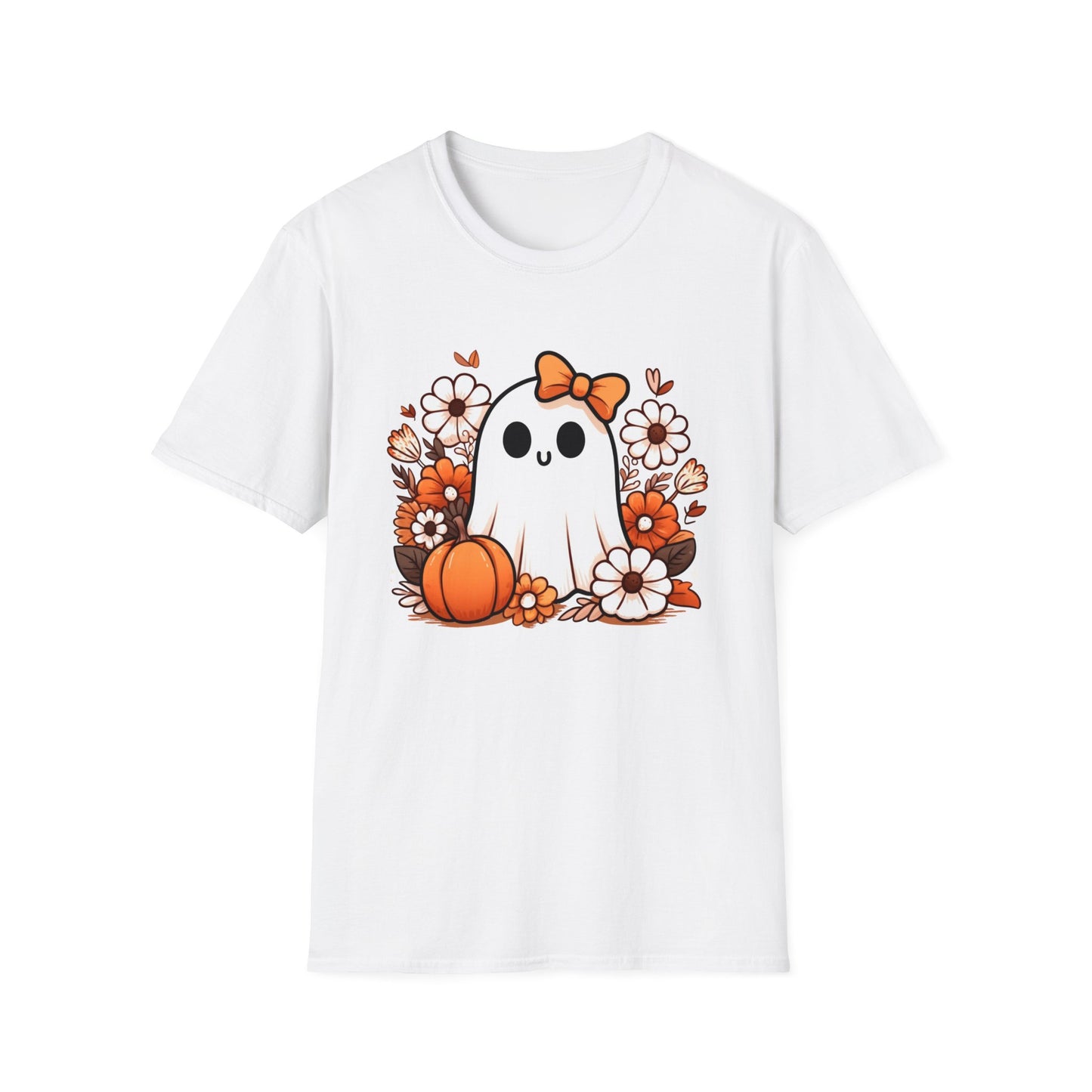 Cute Ghost Fall Adult T-Shirt