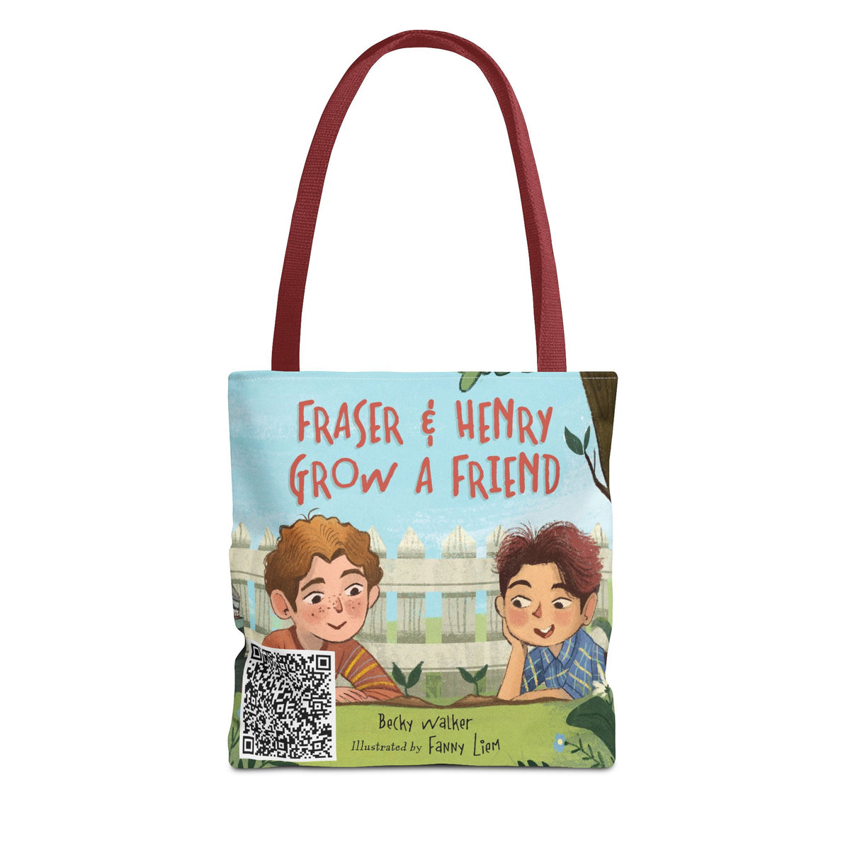 Fraser & Henry Grow a Friend Book Illustration Tote Bag