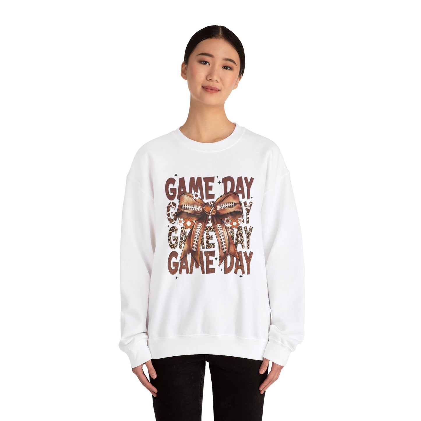 Retro Coquette Football Game Day Sweatshirt