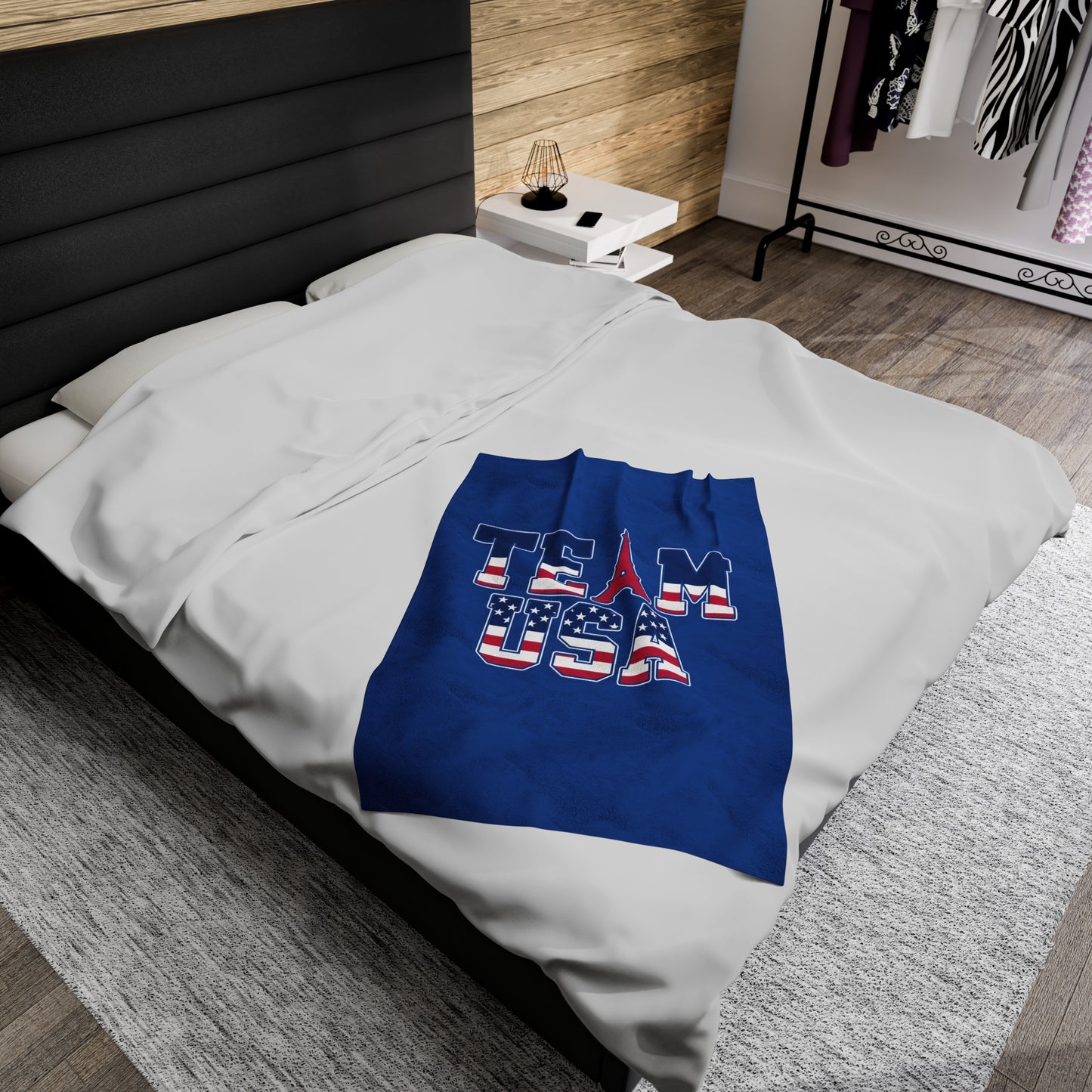 Team USA Olympics Velveteen Plush Blanket