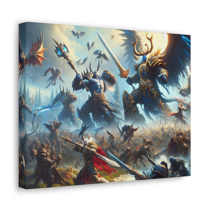 Epic DnD Battle Canvas Wall Art