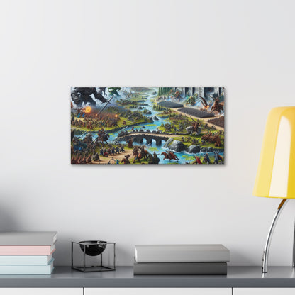 Fantasy Gaming Epic Battle Canvas Wall Art