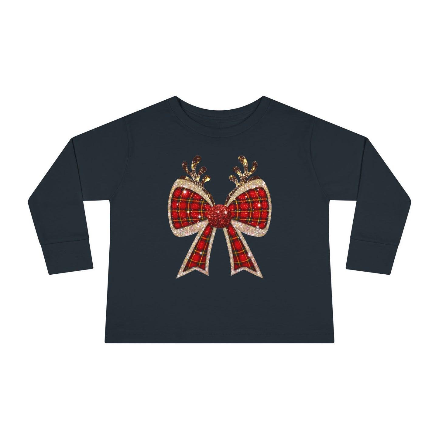 Reindeer Bow Toddler Tee