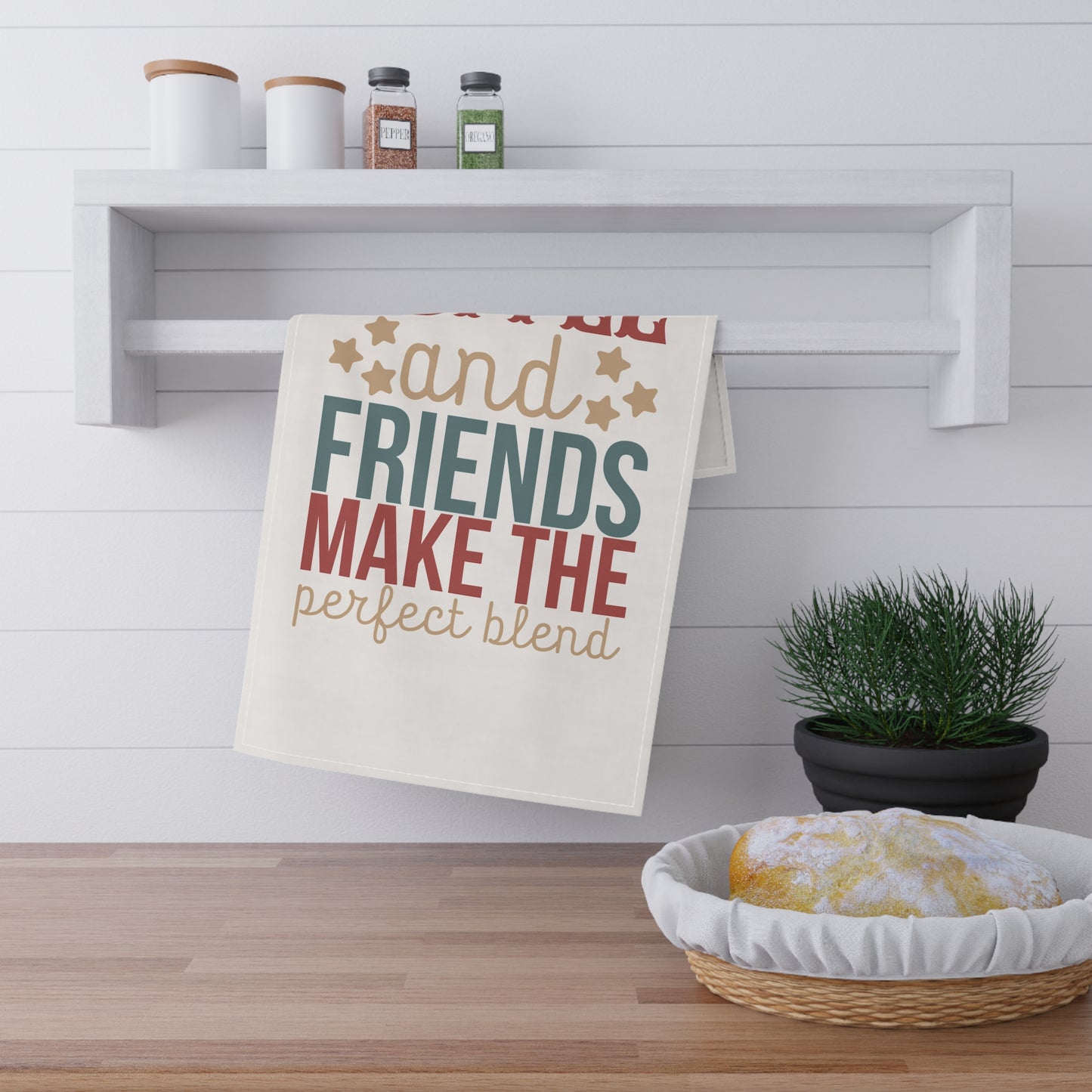 Coffee and Friends Kitchen Towel