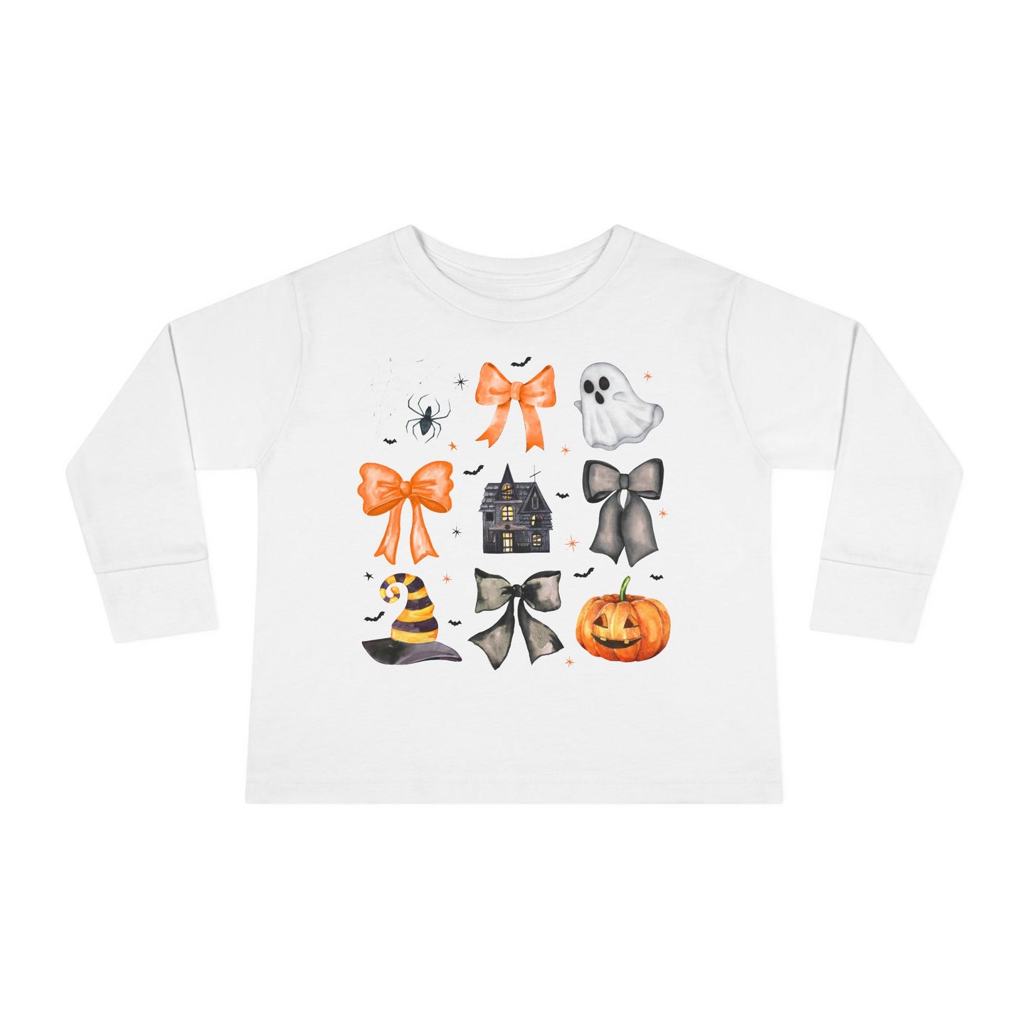 Halloween Coquette Toddler Long Sleeve Tee