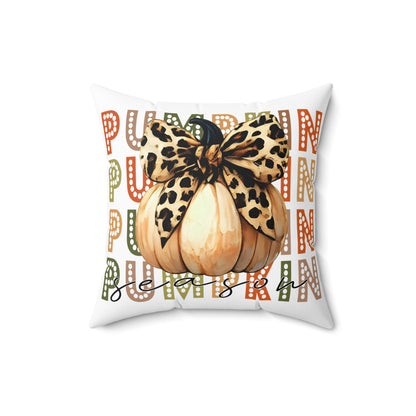 Pumpkin Season Spun Polyester Square Pillow