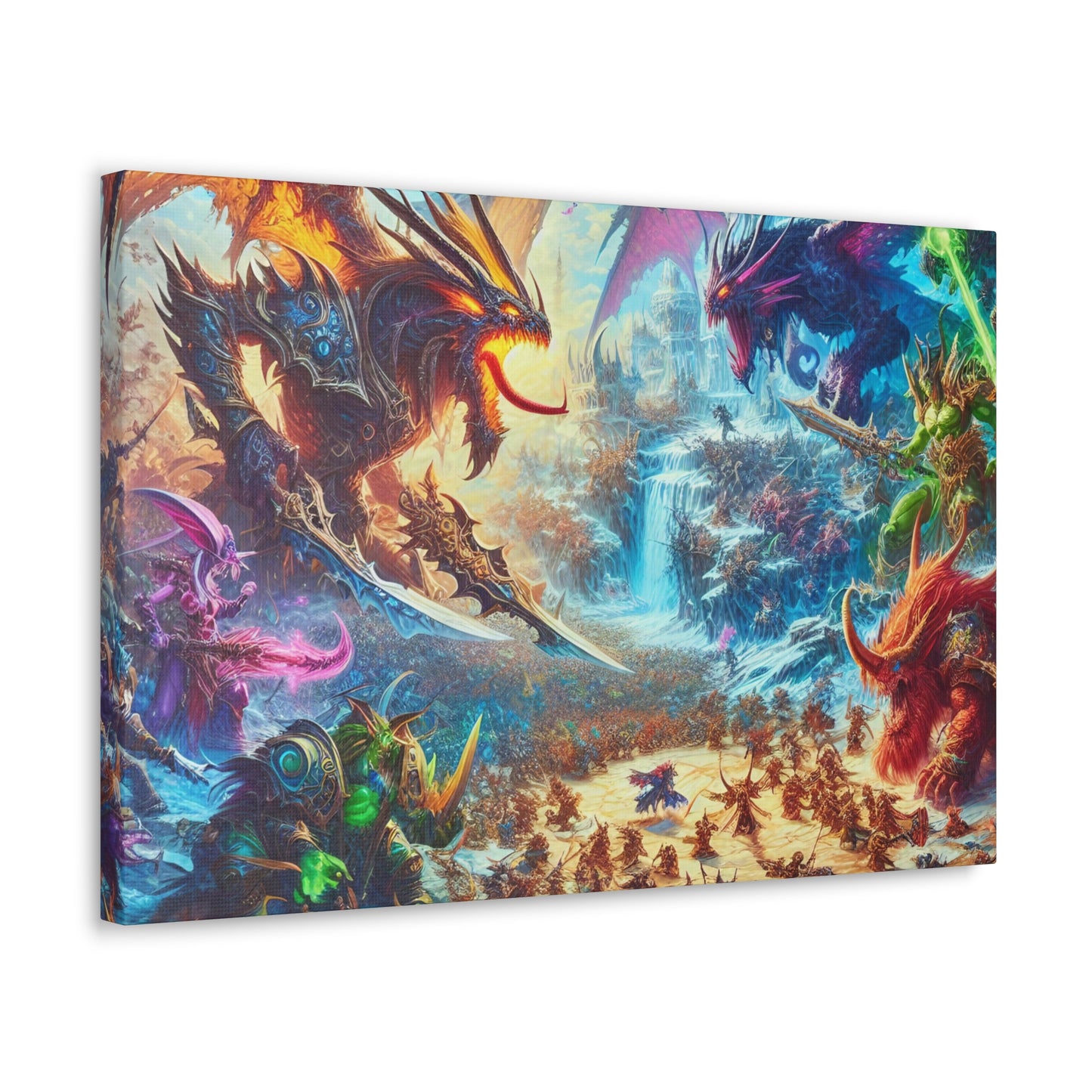 Dragon Battle DnD Wall Art