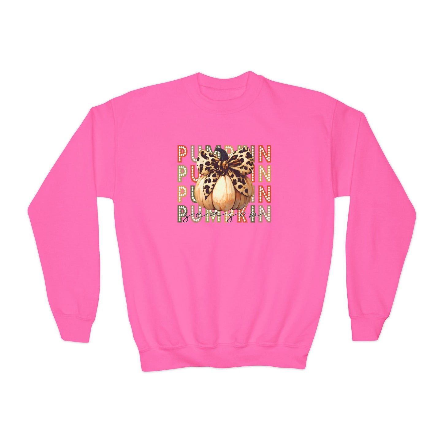 Pumpkin Season Youth Crewneck Sweatshirt