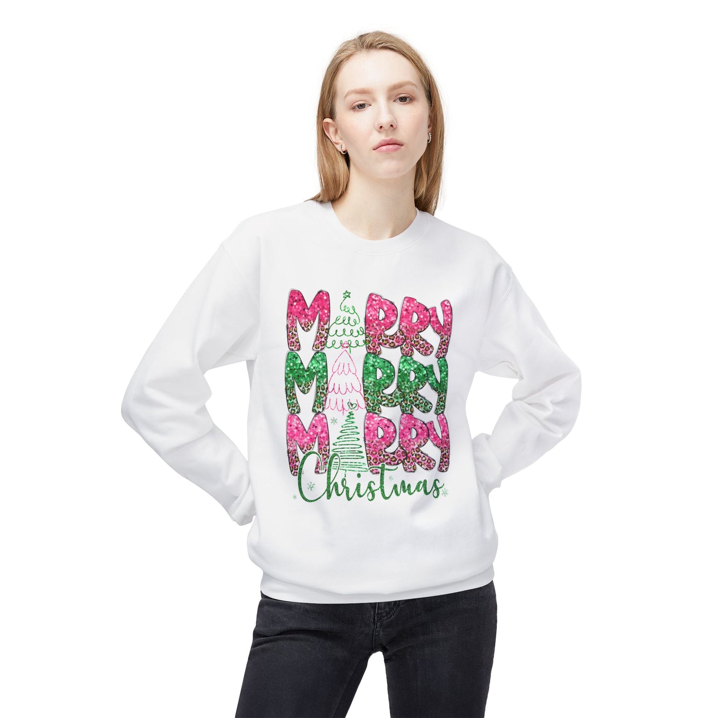 Festive Fleece Merry Christmas Sweatshirt