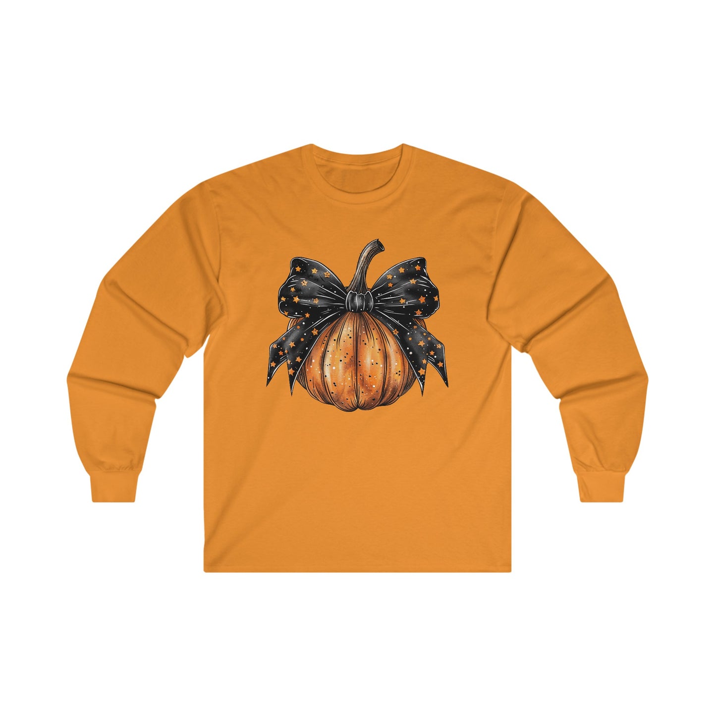 Coquette Halloween Pumpkin Long Sleeve T-Shirt