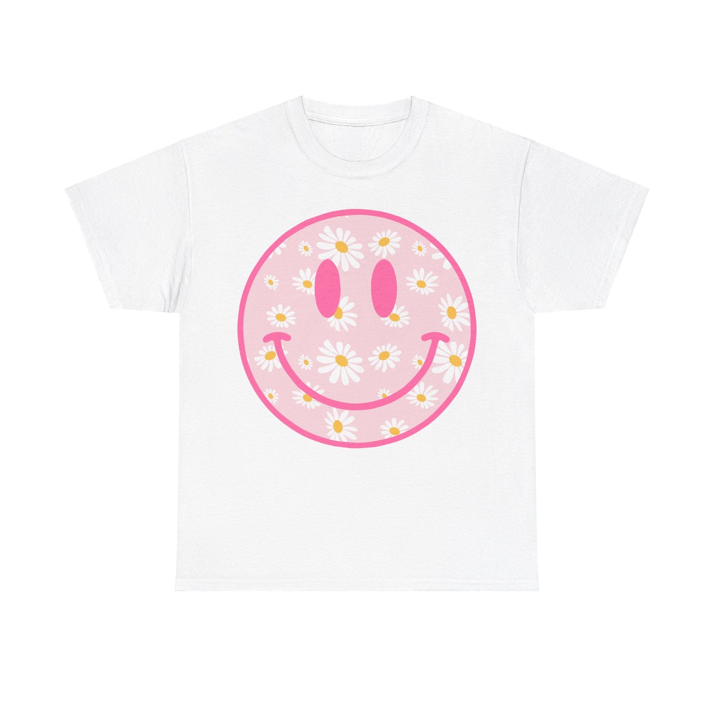 Groovy Retro Daisy Smiley Face T-Shirt