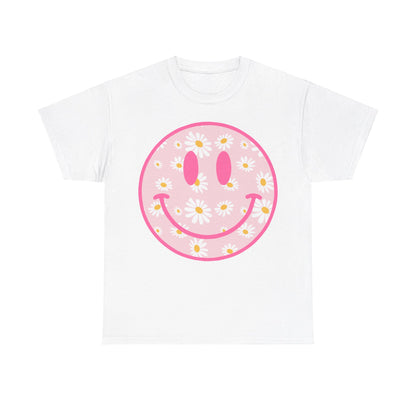 Groovy Retro Daisy Smiley Face T-Shirt