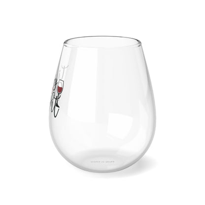 Tipsy and Bright Christmas Stemless Wine Glass, 11.75oz